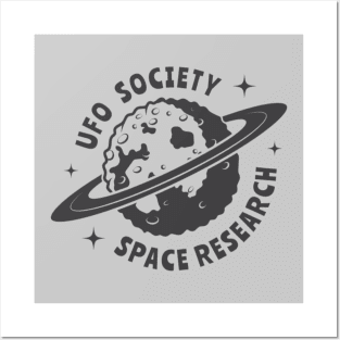 ufo society space research Posters and Art